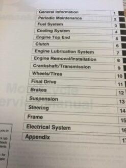 OEM Kawasaki ZZ-R1200 Service Manual - Image 3