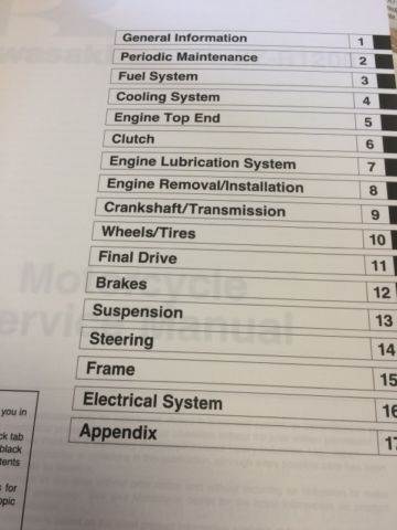 OEM Kawasaki ZZ-R1200 Service Manual - Image 3