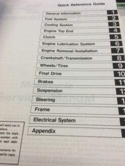 OEM 86-87 Ninja 250R Service Manual - Image 3