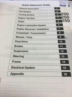 OEM ZZR 500 and ZZR 600 Service Manual - Image 3
