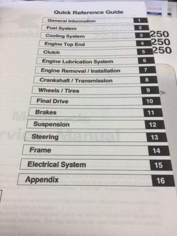 OEM ZZR 500 and ZZR 600 Service Manual - Image 3