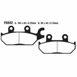 ROCK HARD BRAKE PAD (FA642) (AT-05276)