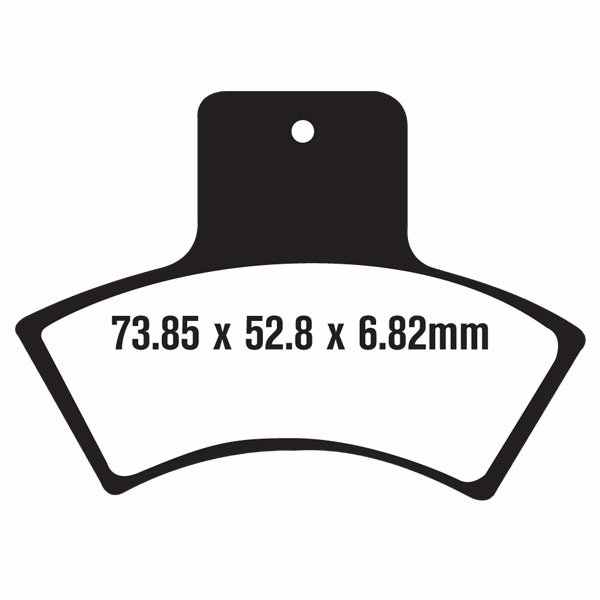 ROCK HARD (FA270R) BRAKE PADS (AT-05657)