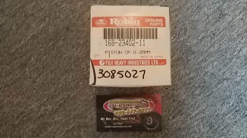 1995 Polaris Storm Piston Part#: 3085027 (0.25MM Over)