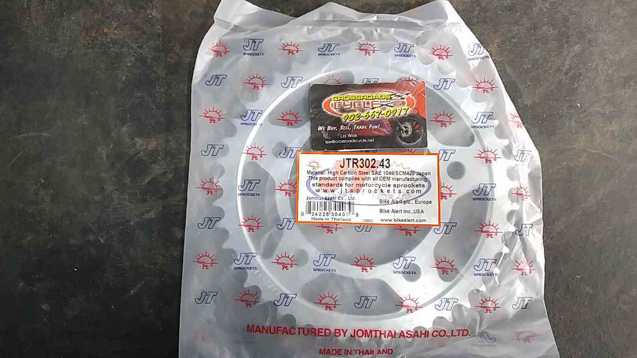 1991 -2010 Honda CBR 600,900,919,1000,1100 Rear Sprocket (43T)