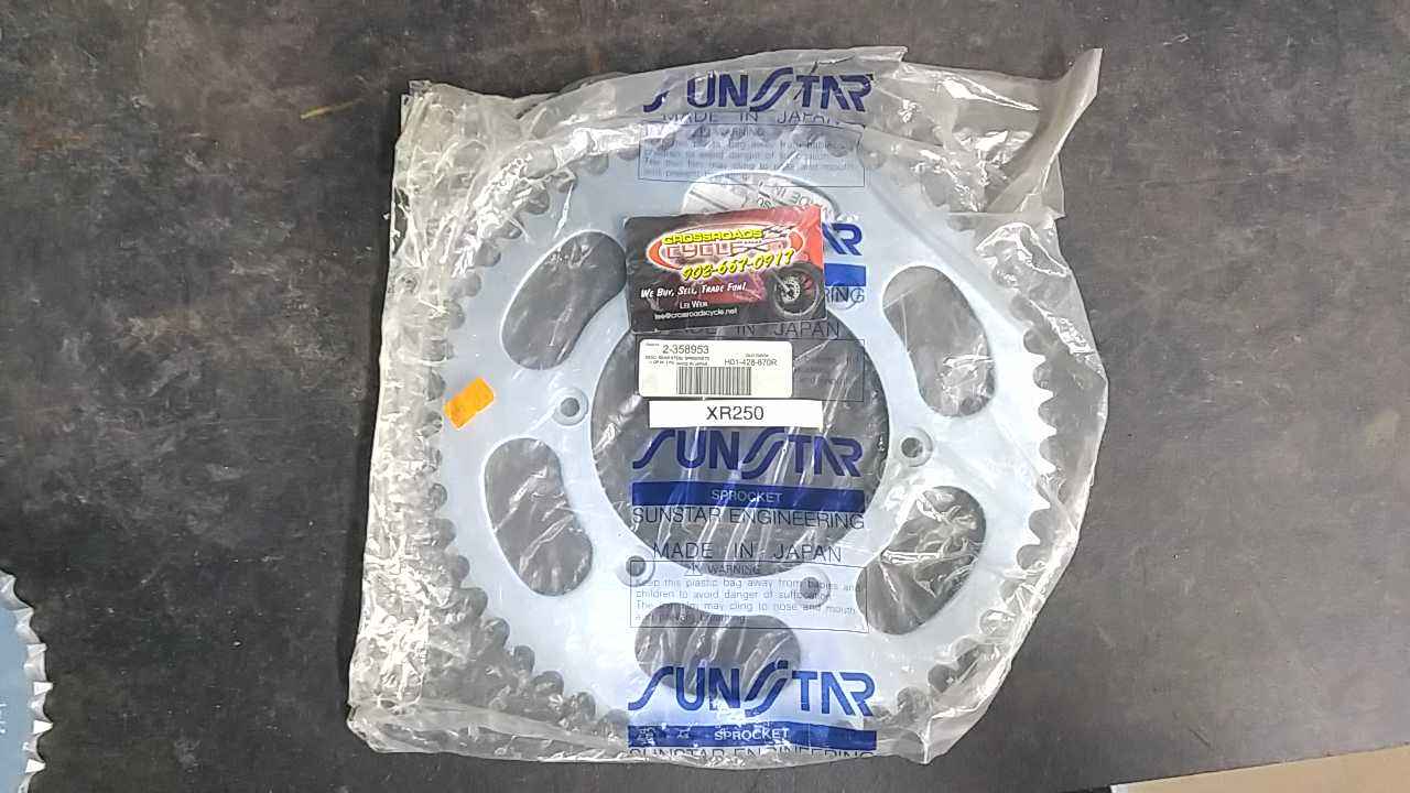 1978 - 1990 Honda NX250, VTR250,XL250,XL500,XR500 Rear Sprocket