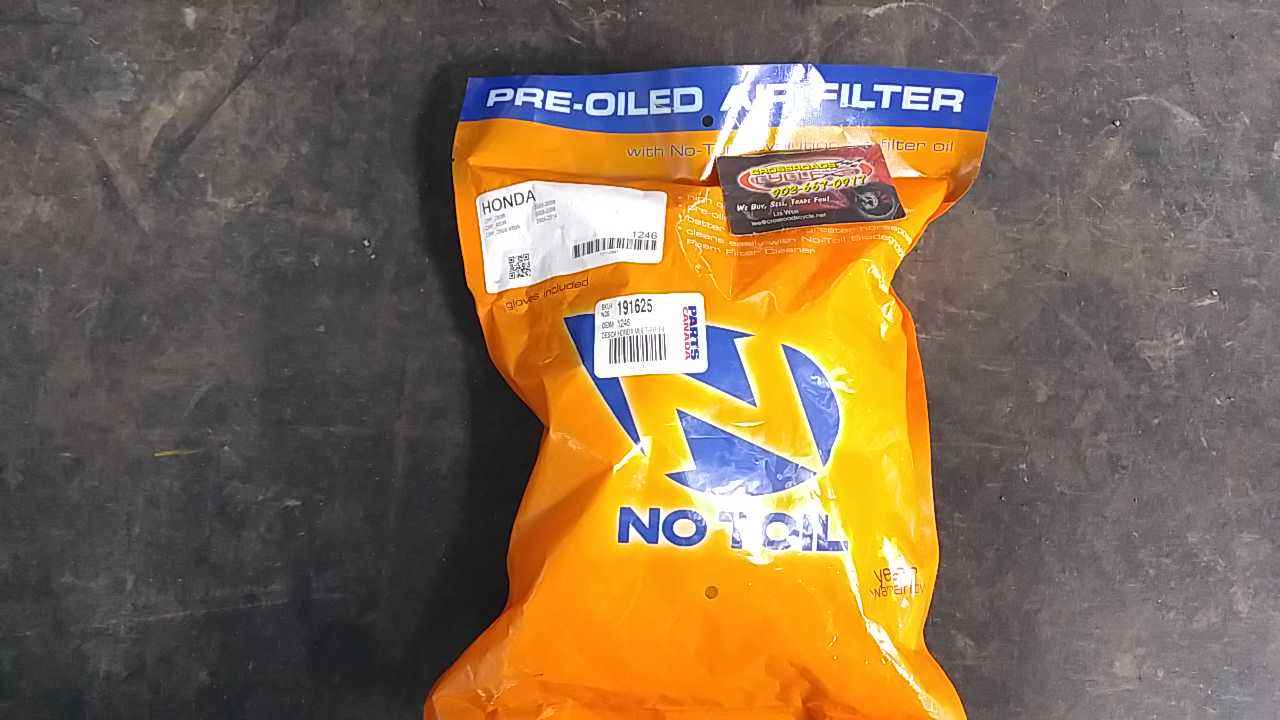 2003 - 2017 Honda CRF 250,450 NO TOIL PRE-OILED AIR FILTER