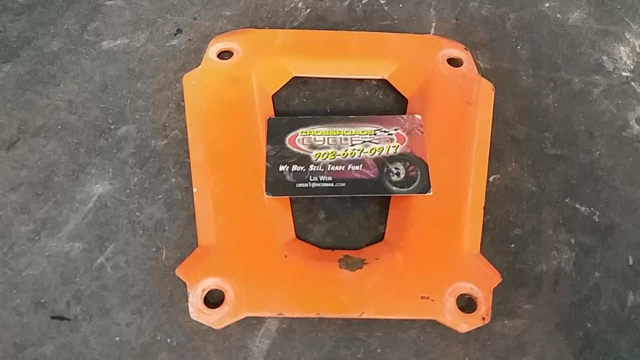 2014 Polaris RZR 1000 Rear Bolt Brace Plate (Orange)