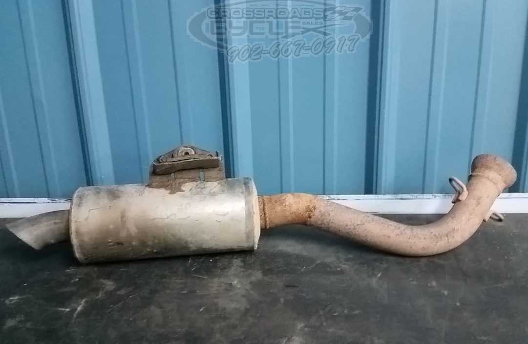 2007-2014 Yamaha Grizzly 700 Exhaust w/ Aftermarket muffler (Loud)