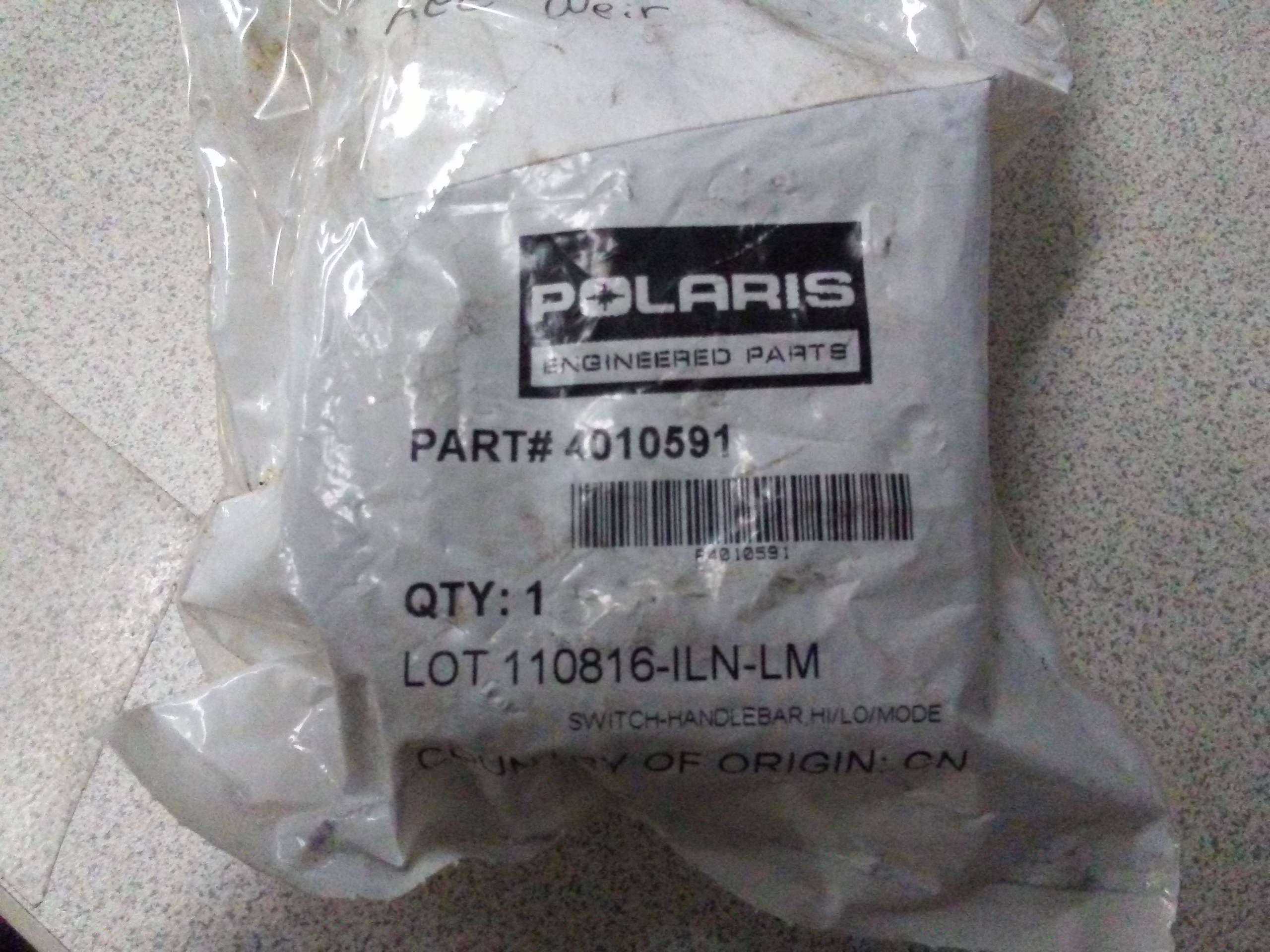 2004 - 2005 Polaris Sportsman 400,500700,800 ATP 500 SWITCH-HANDLEBAR,HI/LO - Image 2