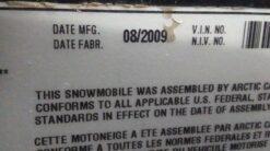 Parting Out - 2009 Arctic Cat F8 Sno Pro - Image 6