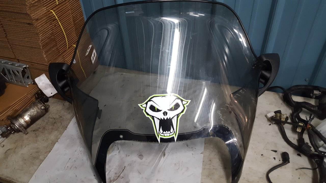 2002 - 2006 Arctic Cat Pantera,Z,ZL, Windshield With Mirrors