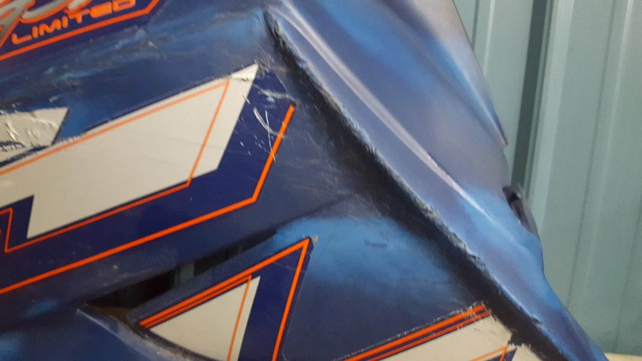 2004 - 2008 Ski Doo Gsx,Gtx,Summit Panel LH Blue With Airbox - Image 5