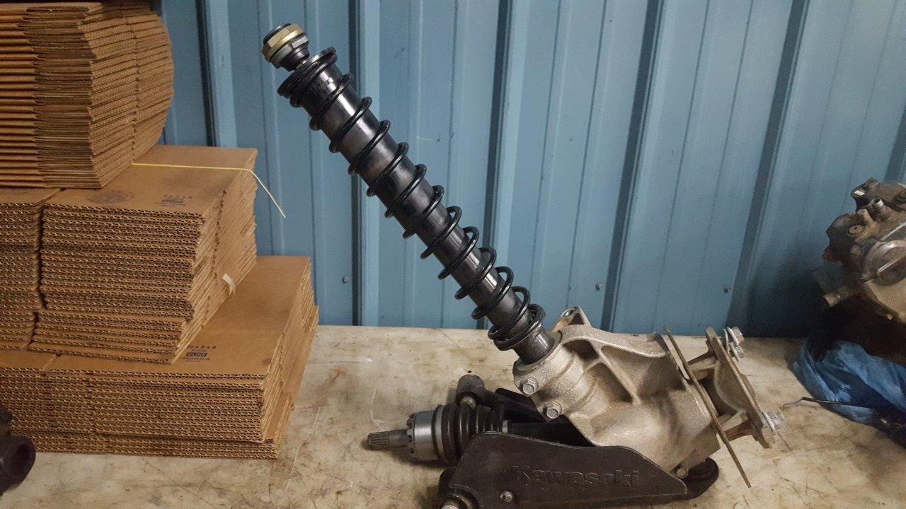 2003 - 2012 Kawasaki Prairie 360 Knuckle LH With Strut And Lower A Arm