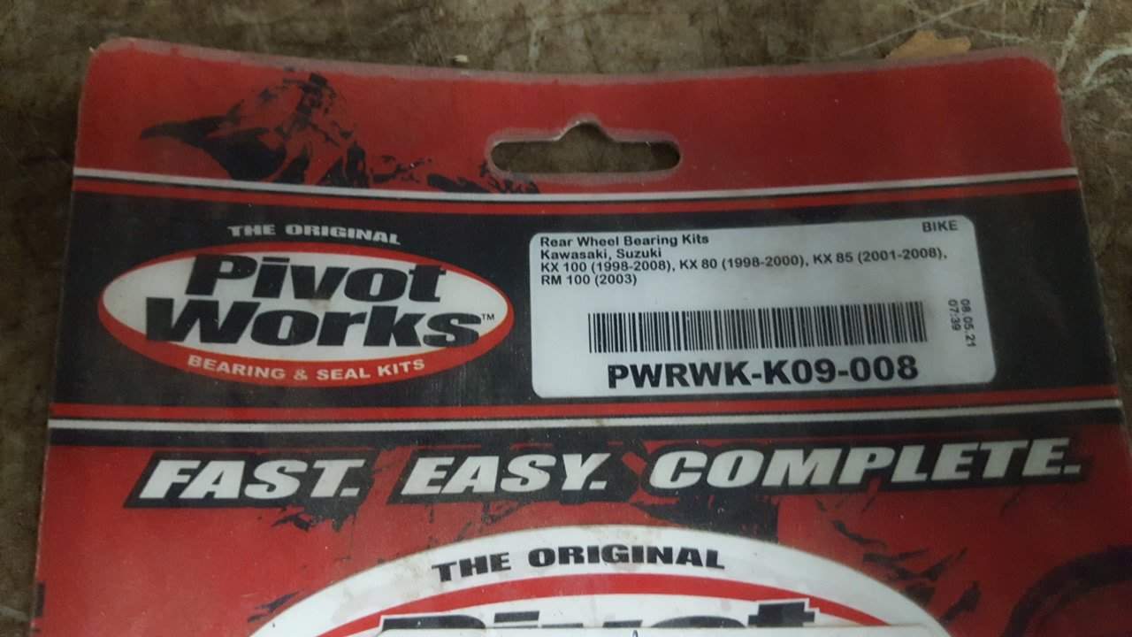 1998 - 2019 Kawasaki KX 100,80,85 / 2003 Suzuki RM100R Rear Wheel Bearing Kit - Image 5