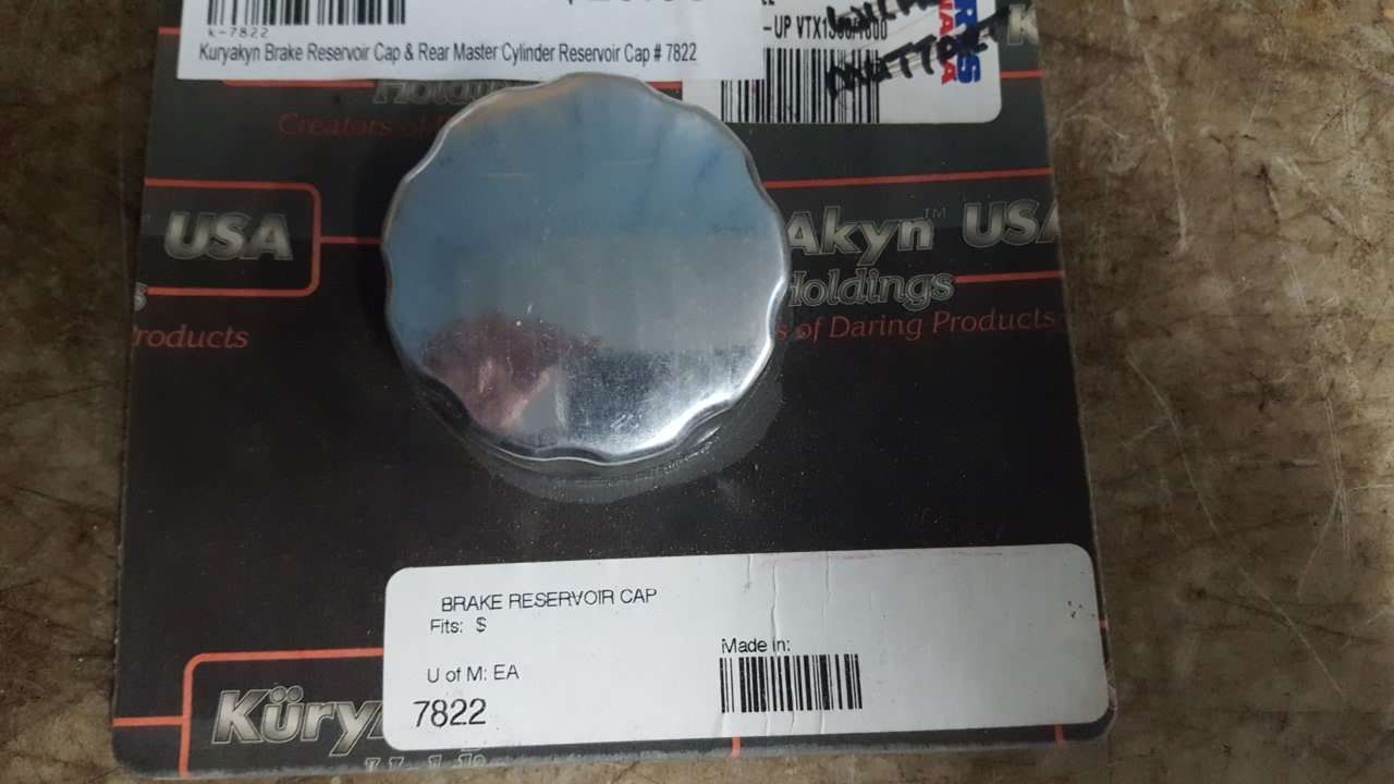 Kuryakyn Chrome Brake Fluid Reservoir Cover - 7822