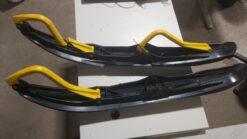 Skis Pair Yellow Handle - Image 3