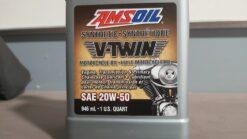 AMSOIL Synthetic V-Twin Motorcycle Oil SAE 20W-50 946 ML