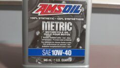 Alternative view of AMSOIL 10W-40 Synthetic Metric Motorcycle Oil