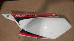 2009 Kawasaki KLX250S Side Cover LH White