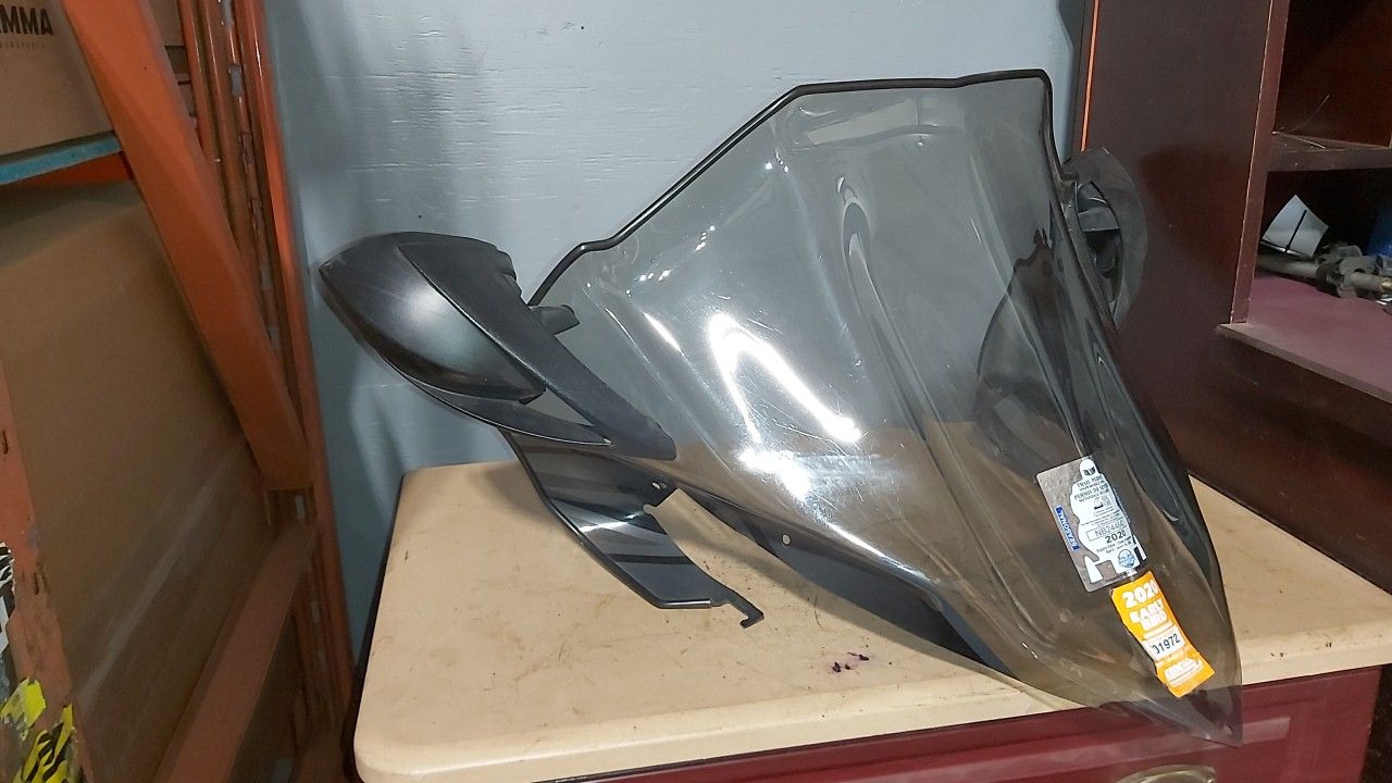 2017 Arctic Cat XF 9000 Windshield With Mirrors - Image 4