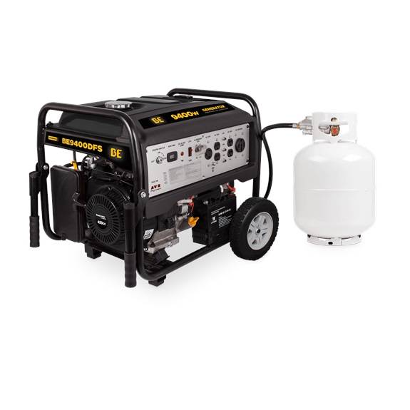 BE 9,400 WATT DUAL FUEL ELECTRIC START GENERATOR