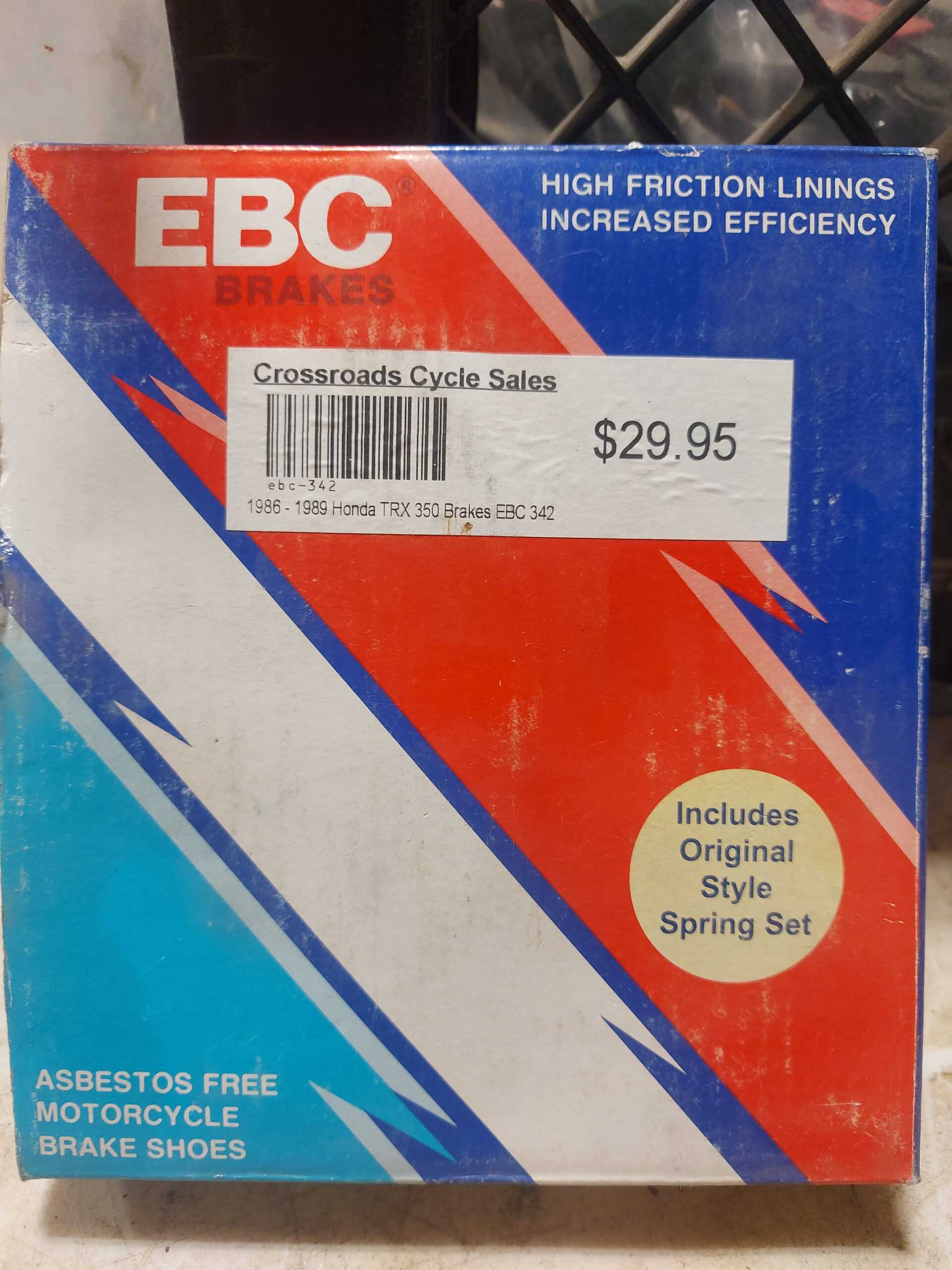 342 BRAKE SHOE SET EBC