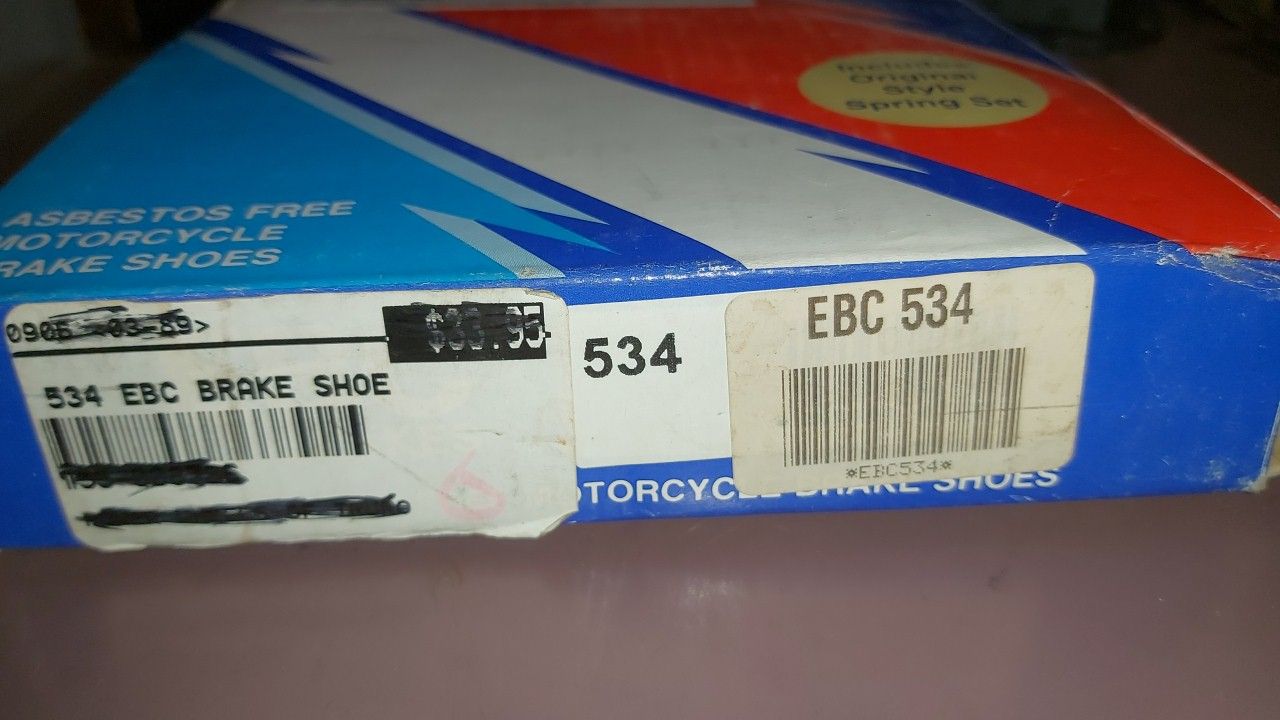 2004 -2005 Yamaha Pro Hauler ATV Brake Shoes EBC 534 - Image 3