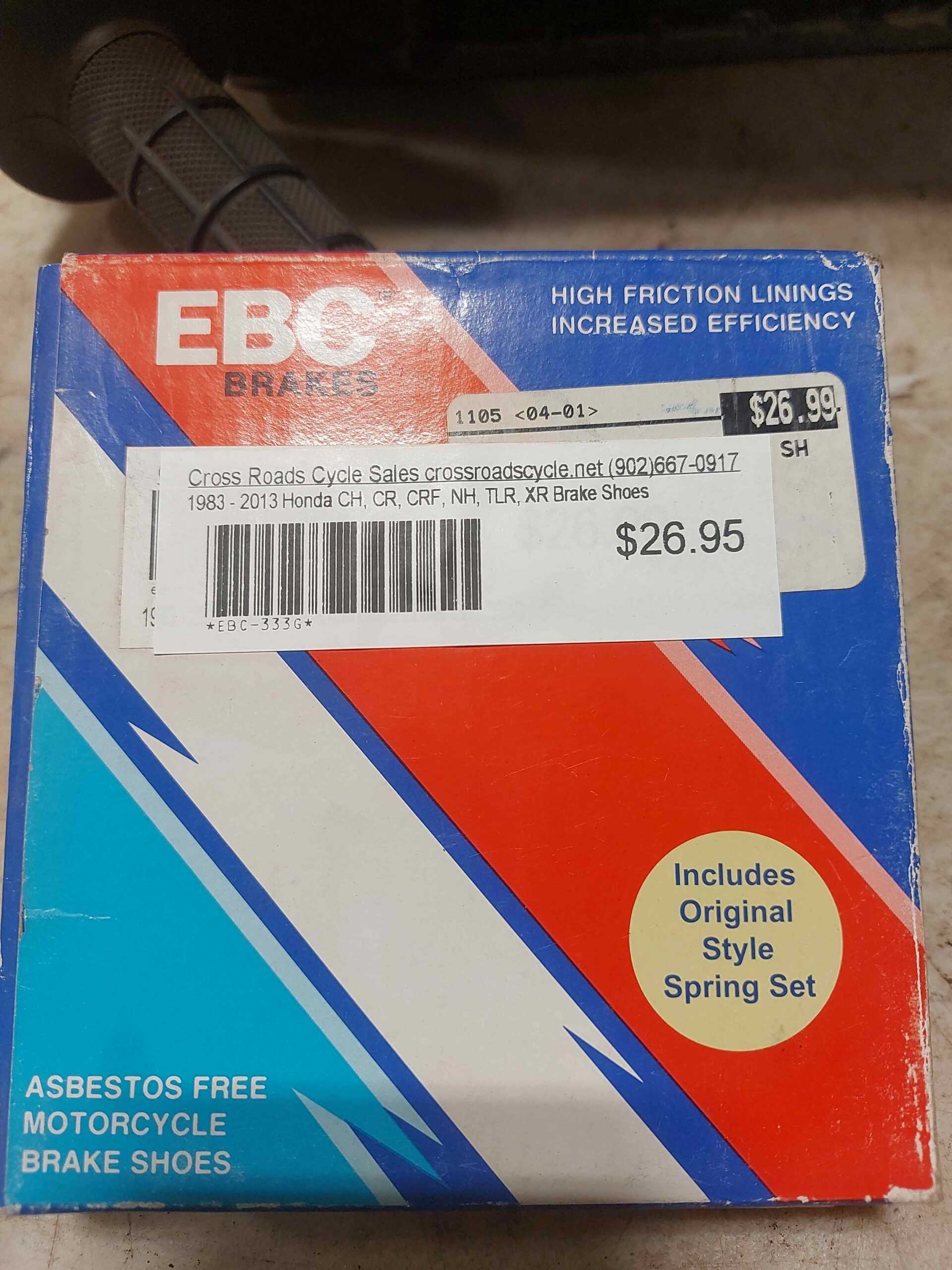 333G BRAKE SHOE SET EBC