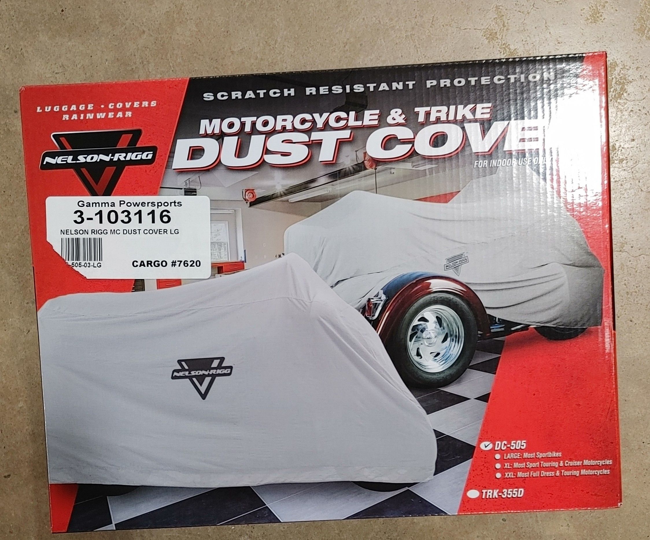 INDOOR MOTORCYCLE DUST COVER
