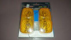 Alternative view of 2PC 12V MARKER LIGHT YELLOW