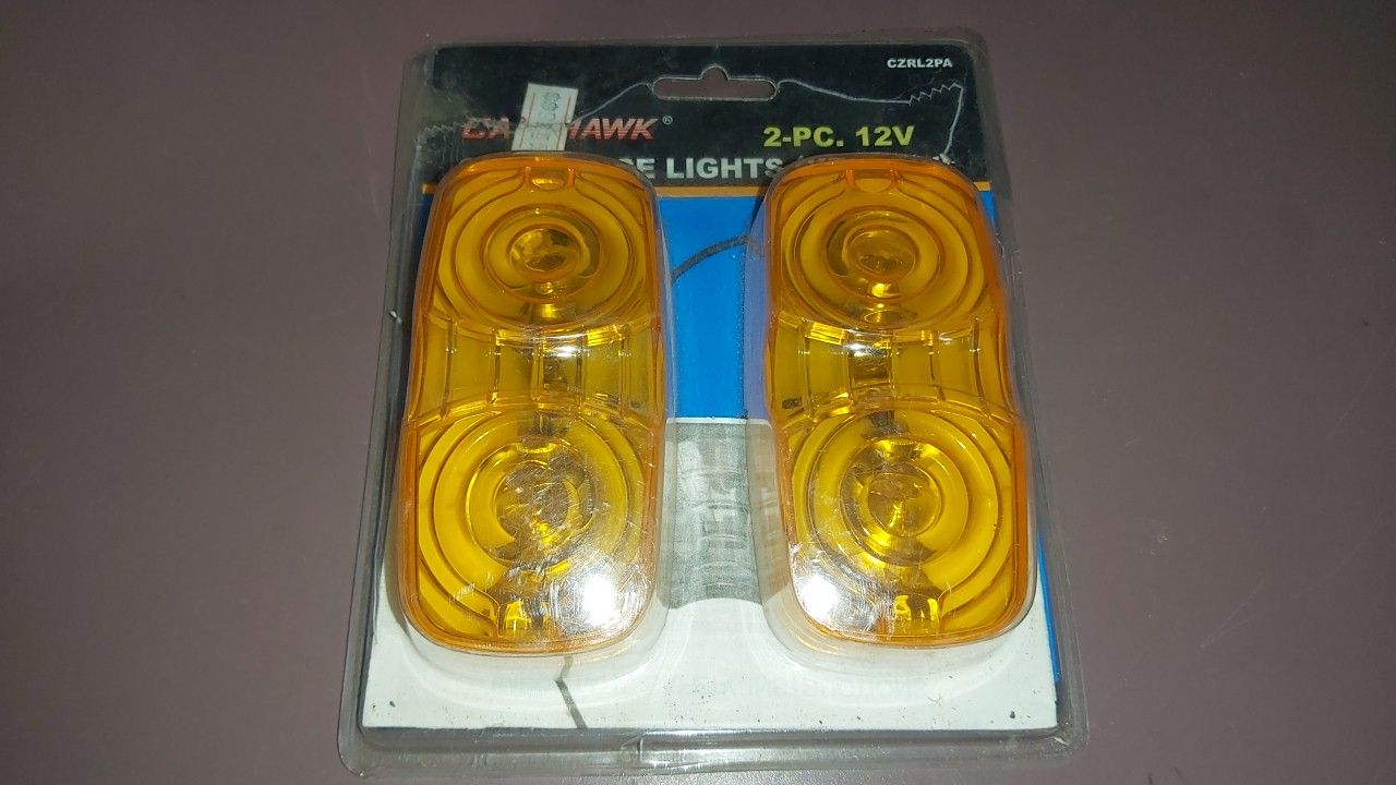 2PC 12V MARKER LIGHT YELLOW - Image 2