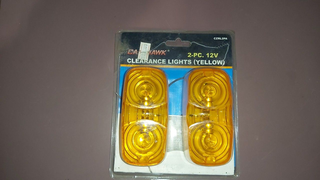 2PC 12V MARKER LIGHT YELLOW