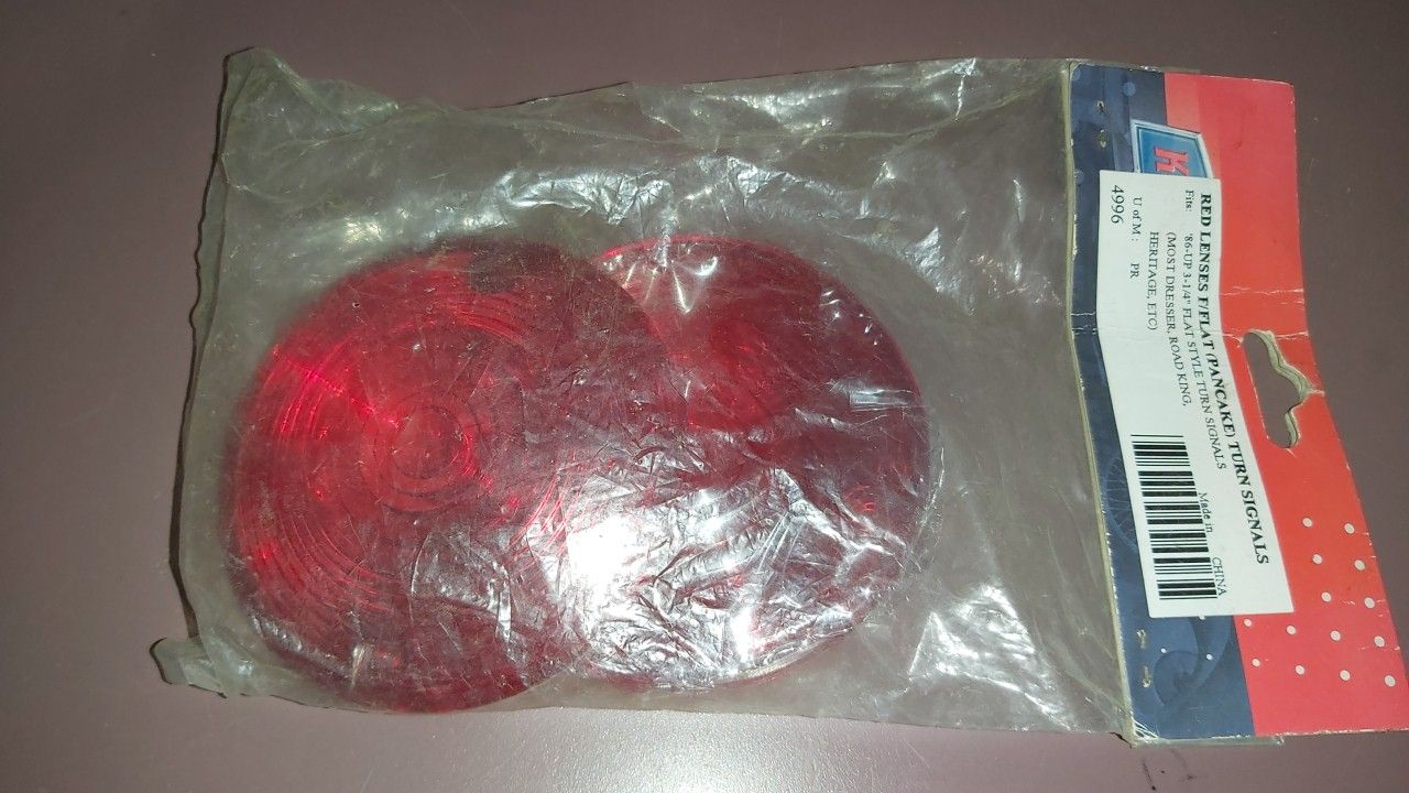 Kuryakyn Red Flat Style Turn Signal Lens - 4996