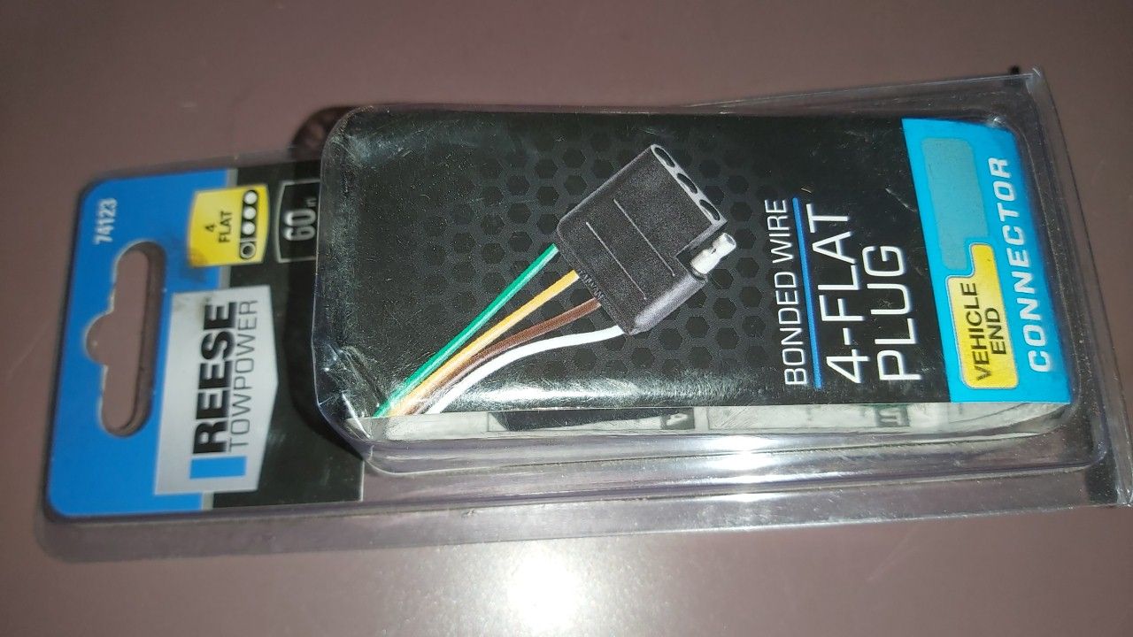 REESE Towpower 4-Way Flat Trailer Wiring Connector, Vehicle End, 60-In - Image 2