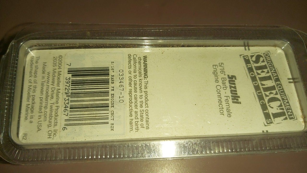 Moeller 5/16" Barb Suzuki Fuel Connector 033467-10 - Image 2