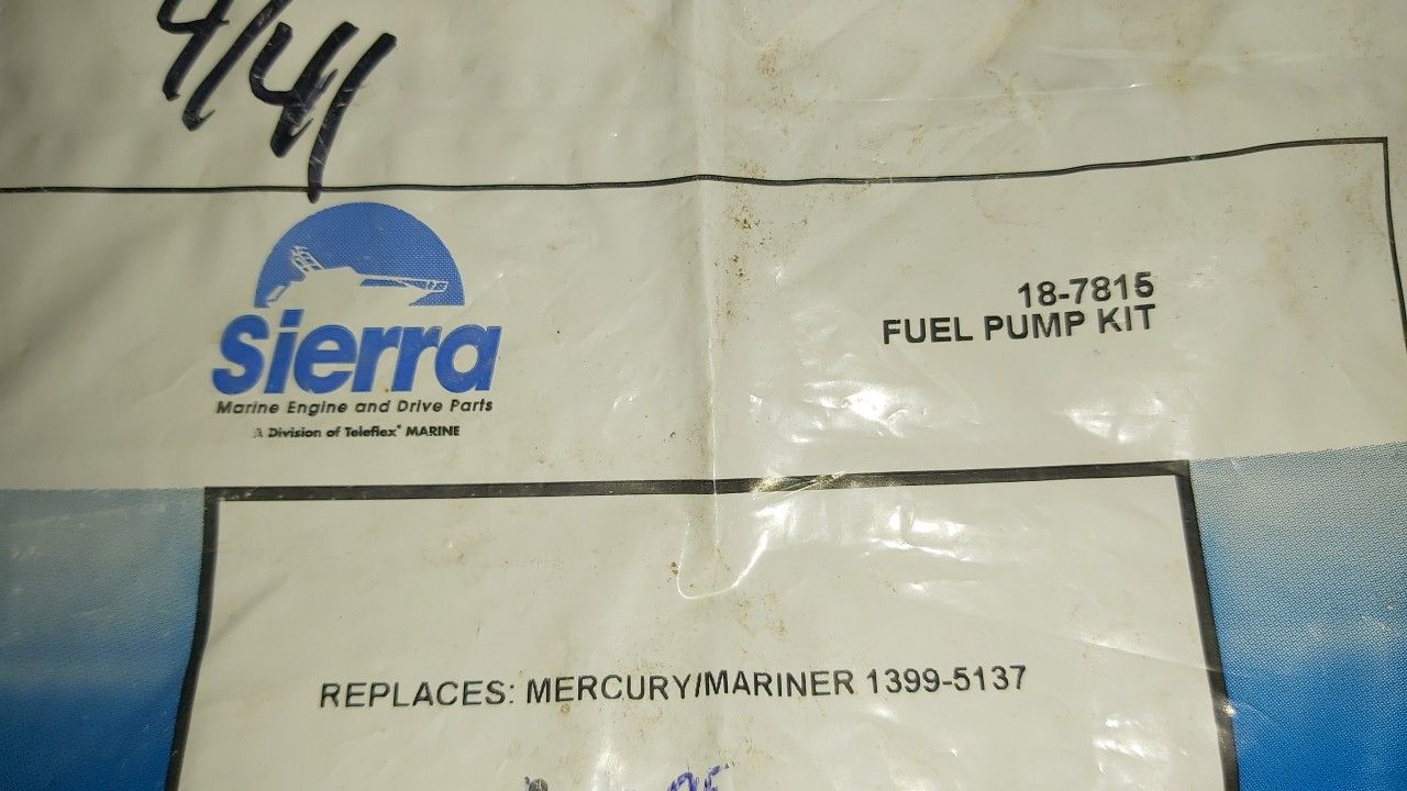 Sierra 18-7815 Mercury Fuel Pump Kit Replaces 1399-5137 - Image 3