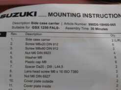 Suzuki GSX 1250 Side Case Carrier - Image 3
