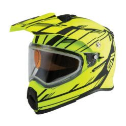 GMAX AT-21S EPIC DUAL SPORT HELMET SMALL MATTE HIGH-VISIBILITY/BLACK DOUBLE LENS