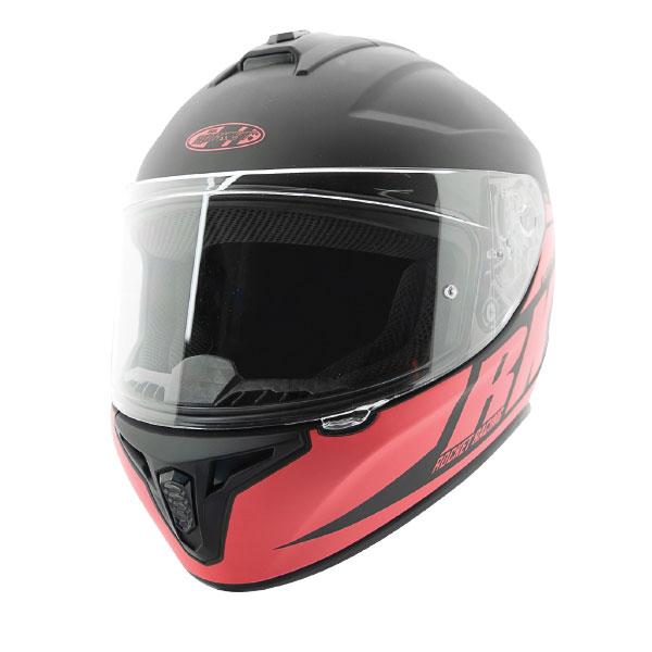 JRC RKT 8S ROCKET RACING FULL FACE HELMET 2XL - RED/BLACK - DOUBLE LENS