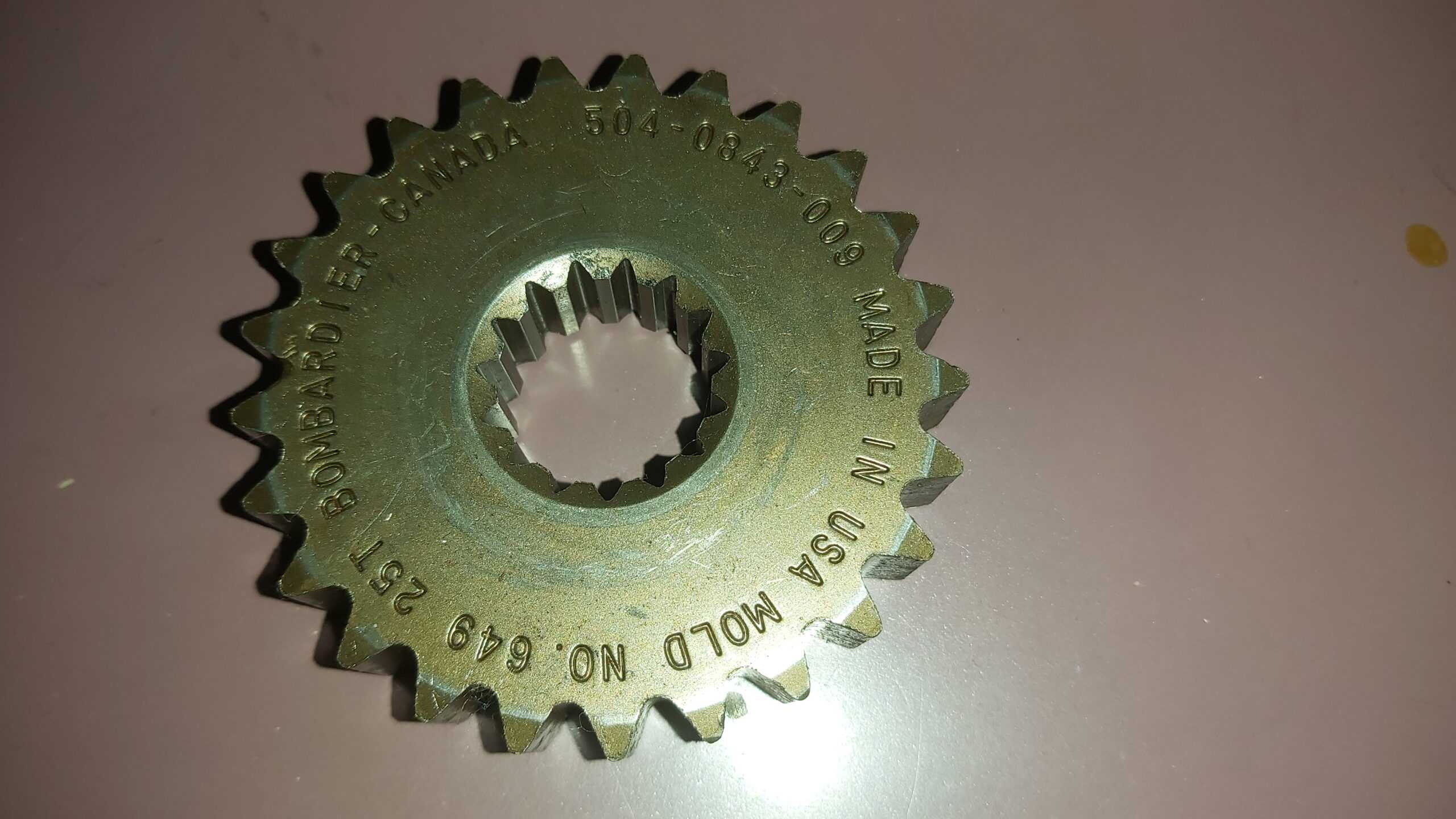1993 - 2020 Ski Doo Formula,Grand Touring,Mach,MXZ Sprocket, 25 Teeth
