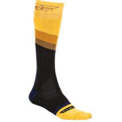 FLY RACING THICK SOCKS SMALL/MEDIUM YELLOW/GREY