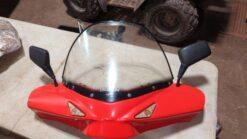 2010 Arctic Cat TRV 550 Windshield Red