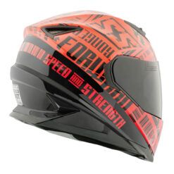 S&S FAST FORWARD SS1310 FULL FACE HELMET SMALL - RED/BLACK - SINGLE LENS