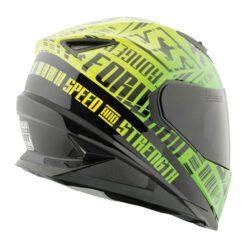 S&S FAST FORWARD SS1310 FULL FACE HELMET SMALL - GREEN/BLACK - SINGLE LENS