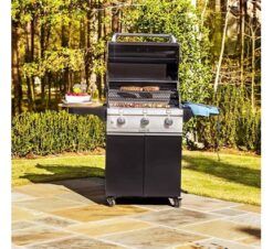 DELUXE BLACK 3-BURNER GAS GRILL - Image 8