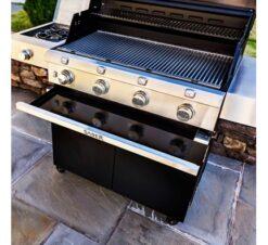 DELUXE BLACK 4-BURNER GAS GRILL - Image 9
