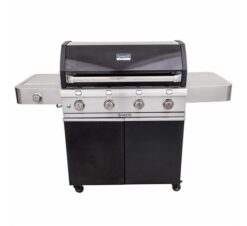 DELUXE BLACK 4-BURNER GAS GRILL