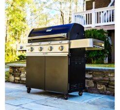 DELUXE BLACK 4-BURNER GAS GRILL - Image 5