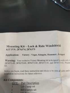 VICTORY LOCK & RIDE® WINDSCREEN MOUNTING BRACKETS P/N 2876374 - Image 3